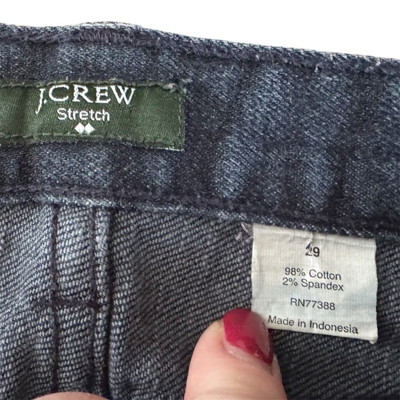 J. Crew toothpick Dark Blue Women's Jeans stretch size 29 straight low rise 915 - Picture 2 of 10